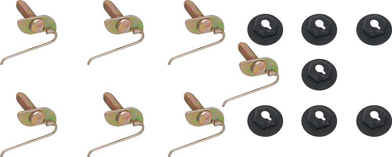MN2173 - 1967 Trunk Lid Molding Hardware Set ; Plymouth Barracuda ; 14 piece