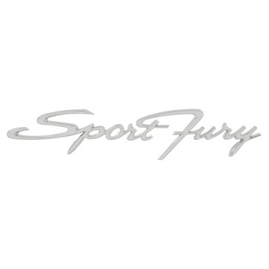 Trim Parts 1963-66 Plymouth Fury "Sport Fury" Emblem, Each - (MP3160)