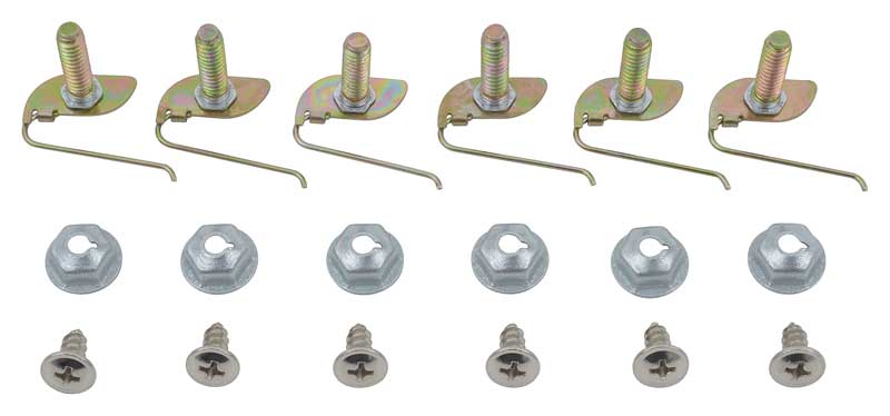 MP41287 - 1970-72 Dart / Scamp Trunk Lid Molding Hardware Set
