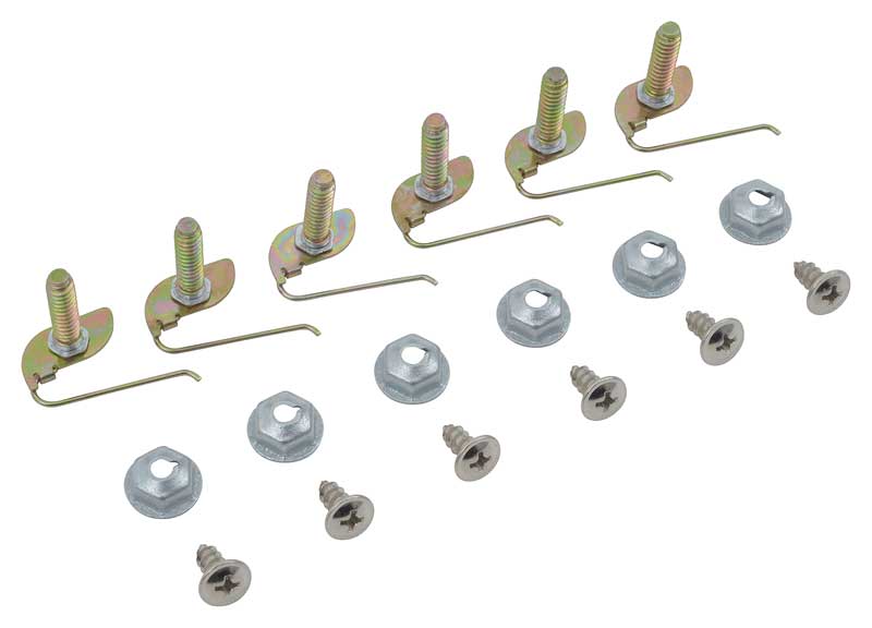 MP41287 - 1970-72 Dart / Scamp Trunk Lid Molding Hardware Set