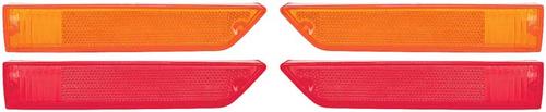 1970-71 Dodge Challenger; Side Marker Lens Set; Front and Rear; 4 Piece Set