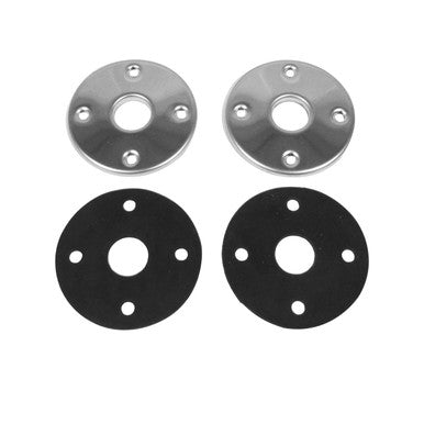 Trim Parts 1969-1974 Mopar Stainless Steel Hood Pin Bezels, Gaskets and Screws - (MPHP102D)