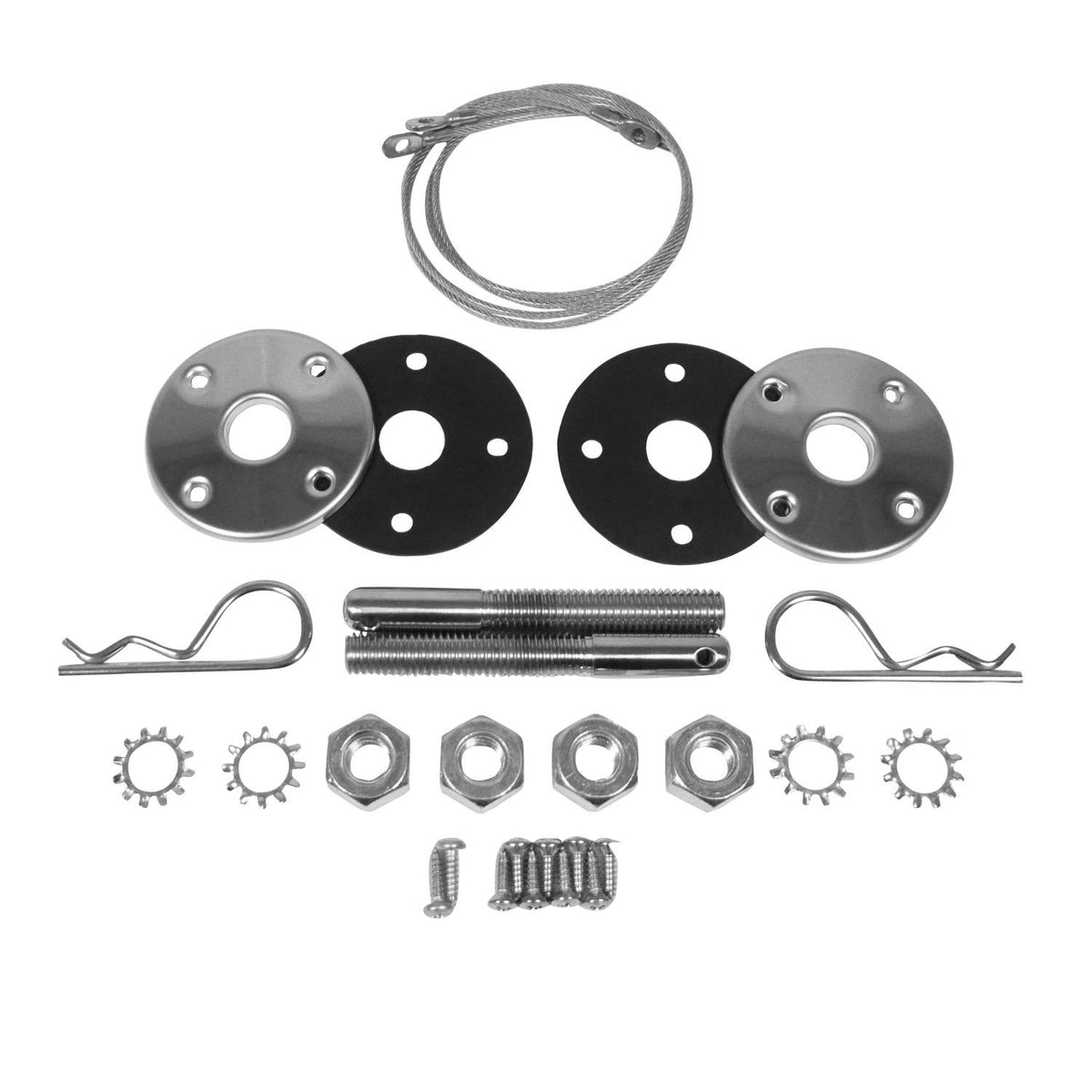 Trim Parts 1969-1974 Mopar 23"  Stainless Steel Hood Pin Kit - (MPHP123KSZ)