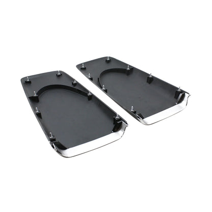 Trim Parts 1969-1972 Mopar A/B-Body Licensed Twin Hood Scoops w/Chrome Bezels, Complete Kit - (MPHS100PM)