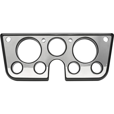 1967-72 Chevrolet/GMC Truck, Blazer, Jimmy, Suburban; Billet Aluminum Dash Gauge Bezel; Gloss Black Powder Coated Bezel 