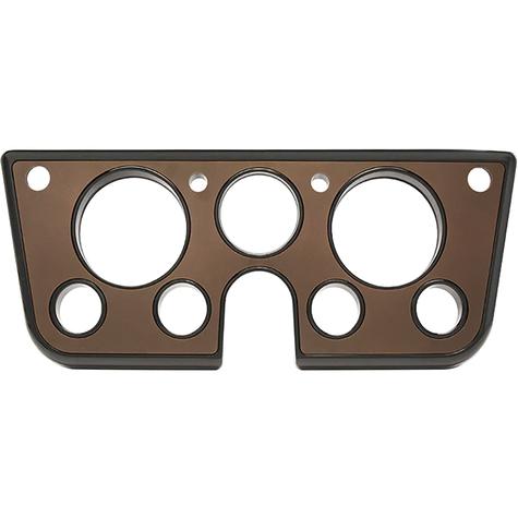 1967-72 Chevrolet/GMC Truck, Blazer, Jimmy, Suburban; Billet Aluminum Dash Gauge Bezel; Matte Black Powder Coated Bezel 