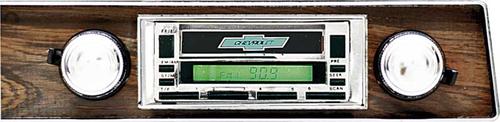 1969 Full Size Chevrolet Chrome Face 200W Am/Fm Stereo Radio With Auxiliary Input
