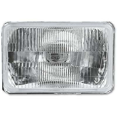 4x6" Rectangle Stock Style H4 Halogen Conversion Headlamp; High/Low; Glass Lens