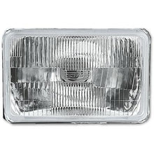 4x6" Rectangle Stock Style H4 Halogen Conversion Headlamp; High/Low; Glass Lens