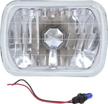 Diamond Cut Headlamp 5" x  7" Rectangular For 2 Headlamp Systems; (Lens Measures: 5-1/2" x 7-7/8")