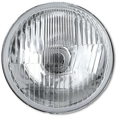5-3/4" Round Stock Style H4 Halogen Conversion Headlamp; High/Low; Glass Lens