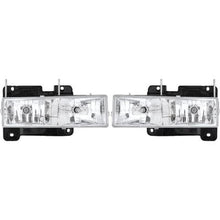 1988-98 Chevrolet/GMC Fullsize Truck - Diamond Clear Headlamp Set