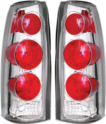 1988-99 GM Truck Euro G2 Series Chrome Tail Lamps with Clear Lens