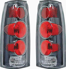 1988-99 GM Truck Euro G2 Series Carbon Fiber Tail Lamps with Clear Lens