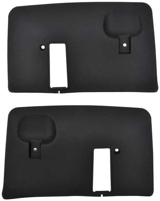 1975-79 Nova, Ventura, Omega, Skylark; Seat Belt Shoulder Retractor Covers; Black; RH & LH; Pair