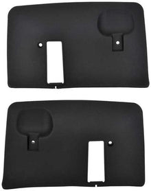 1975-79 Nova, Ventura, Omega, Skylark; Seat Belt Shoulder Retractor Covers; Black; RH & LH; Pair