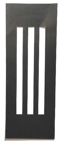 1969 Camaro, 1969-74 Nova; Backing Plate; For Heater Control Lens; Without AC; Black Paper