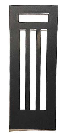 1969 Camaro, 1969-74 Nova; Backing Plate; For Heater Control Lens; With AC; Black Paper