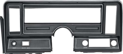 1969-74 Chevrolet Nova; Dash Instrument Bezel; with Air Conditioning, with Factory Gauges