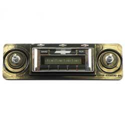 1962-65 Chevy II/ Nova - Am/Fm Stereo Radio With Auxilary Input (200W) - Chrome Face