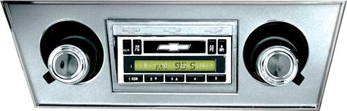 1966-67 Chevy II/Nova - Am/Fm Stereo Radio With Auxilary Input (200W) - Chrome Face