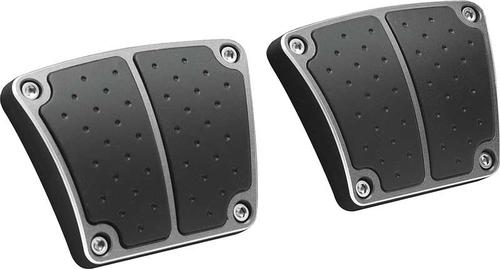 1967-69 GM F-Body; 68-74 Nova W/ MT - Billet Pedal Covers - Gray Anodized Finish
