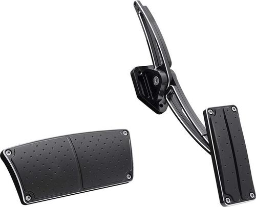 1970-81 Camaro/Firebird with Auto Trans Billet Throttle Assembly with Pedal Covers - Black Anodized