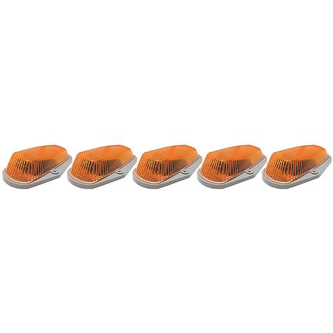 1980-1996 Ford Style Hi-5 Cab Roof Light Kit, Amber