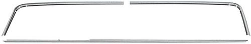PW1093 - 1967-72 Chevrolet, GMC Truck; Rear Window Molding Set; with Large Window; Stainless Steel; 6 Piece Set
