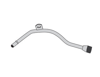 The Right Stuff 1957 Pontiac Cheiftain. Pre-Bent Stainless Steel Pump to Wiper Vacuum Line - (PWV5702S)