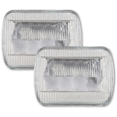 Quake LED Classic Tech Series; 5" x 7" Replacement LED Headlight with RGB Accent; Pair; (Lens Measures: 5-1/2" x 7-7/8")