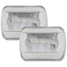 Quake LED Classic Tech Series; 5" x 7" Replacement LED Headlight with RGB Accent; Pair; (Lens Measures: 5-1/2" x 7-7/8")