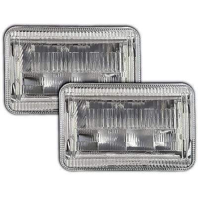 Quake LED Classic Tech Series; 4" x 6" Replacement LED Headlight with RGB Accent; Pair