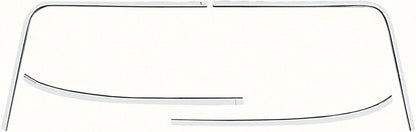 R1650 - 1968-74 Chevy II Nova; Front Windshield Molding Set; 2 Door; 4 Piece Set