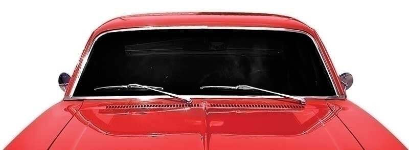 R1650 - 1968-74 Chevy II Nova; Front Windshield Molding Set; 2 Door; 4 Piece Set