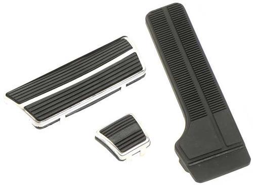 1970-71 Camaro Z28 Pedal Pad Kit ; Drum Brakes, Auto Trans; 6 Piece Set