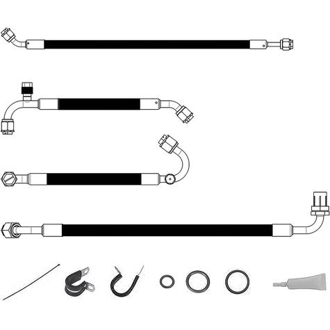 1961-64 Ford F-Series Truck; Vintage Air SureFit Standard Reduced Barrier Hose Kit