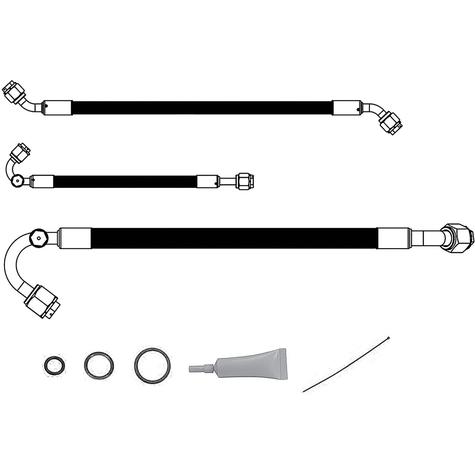 1961-64 Impala; w/o Factory Air; 1963-64 Impala w/ Factory Air; Vintage Air SureFit Standard Reduced Barrier Hose Kit
