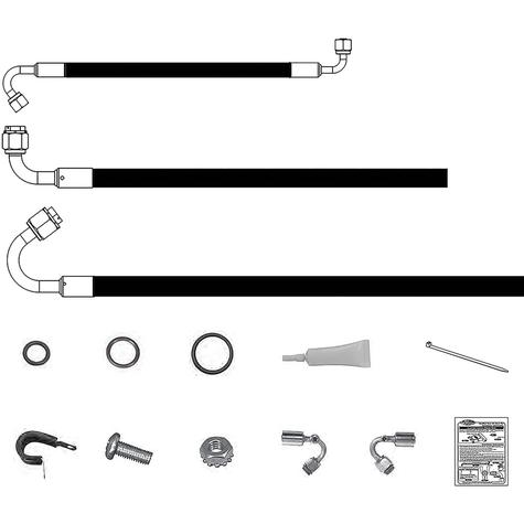 1955-57 Chevrolet Pickup Truck; Vintage Air SureFit Modified Reduced Barrier Hose Kit