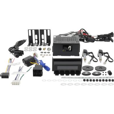 RetroSound Long Beach Series Radio Head Unit - Black Face/Black Buttons; Without Knobs or Faceplate
