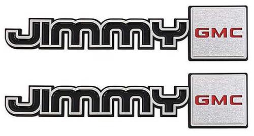 RD1015 - 1981-87 GMC; Jimmy Fender Emblem Set; with Gasket & Nuts; Pair