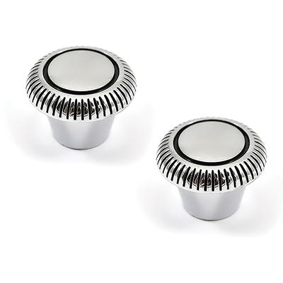 1970-72 Oldsmobile Cutlass Supreme, Cutlass, 442; Radio Knob; Chrome W/Black Accents