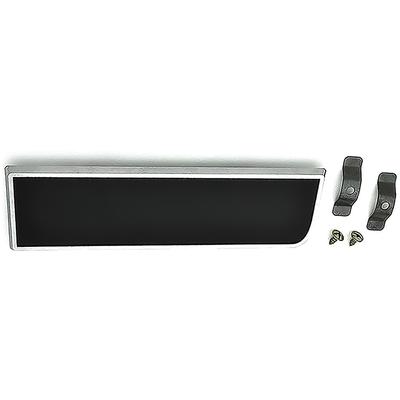 1967 Chevrolet Impala, Full Size; Radio Delete Plate; Black Pebble Grain With Chrome Edge