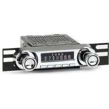 1961-66 F-Series Truck, 1966-77 Bronco; Huntington Radio; Long Beach Motor; Chrome w/ Black Ring Knob Set