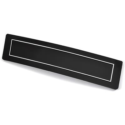1969 Chevrolet Chevelle, El Camino; Plate; Radio Delete; Black W/Chrome Accent