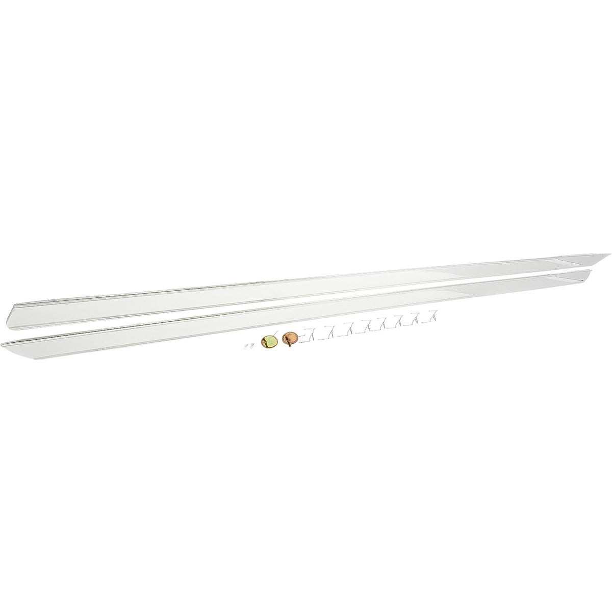 RD7013 - 1961 Chevrolet Impala; Rocker Panel Moldings; Stainless Steel;