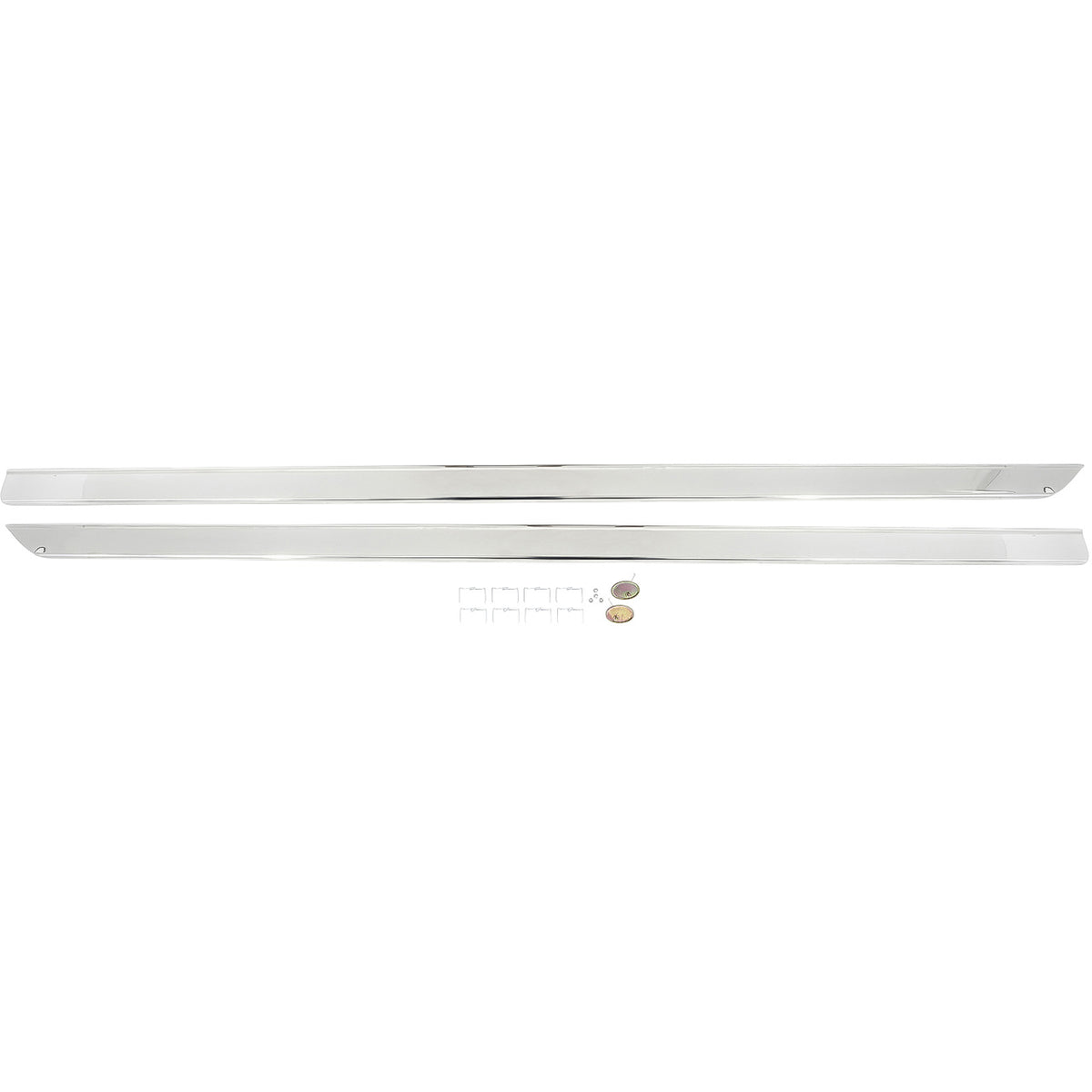 RD7013 - 1961 Chevrolet Impala; Rocker Panel Moldings; Stainless Steel;