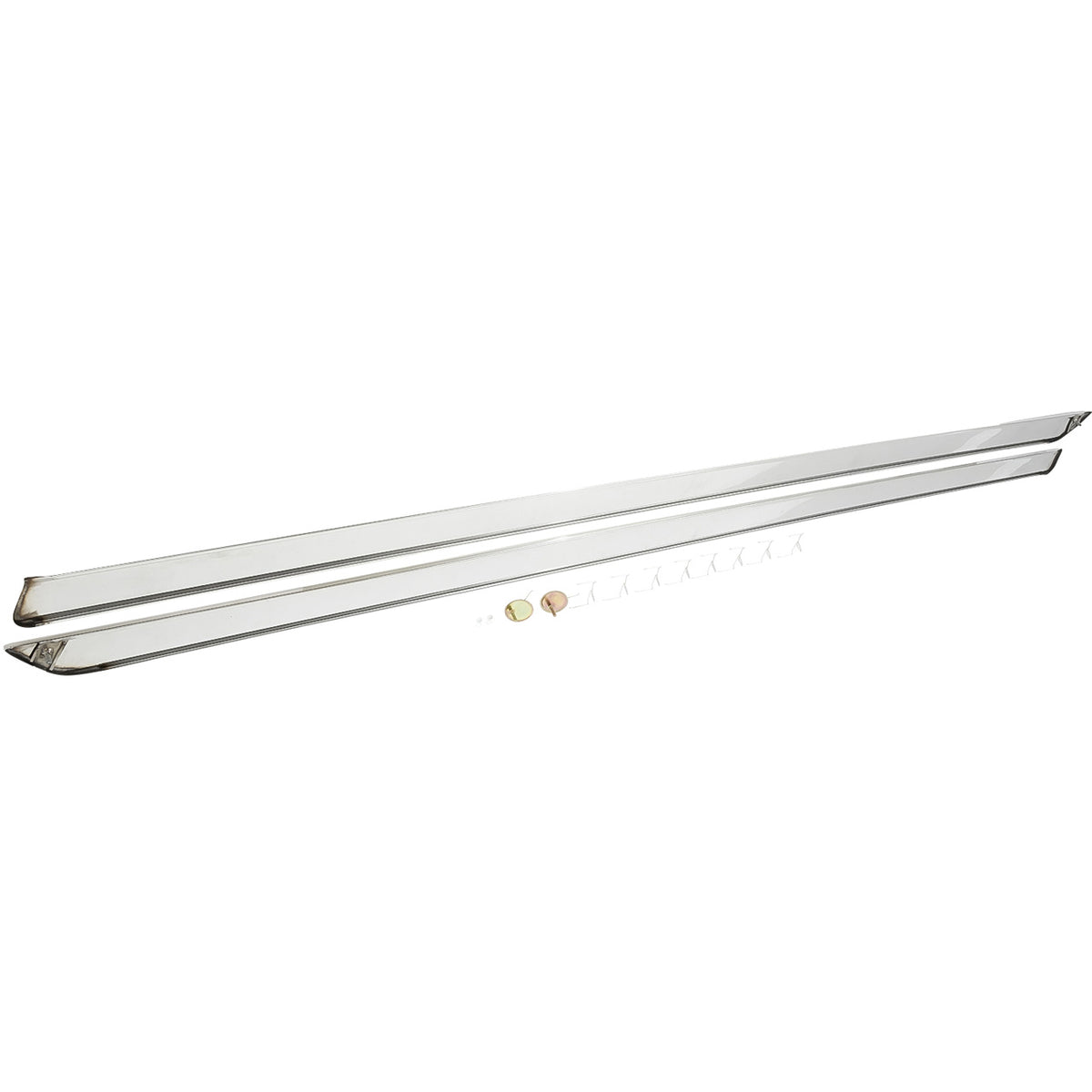 RD7013 - 1961 Chevrolet Impala; Rocker Panel Moldings; Stainless Steel;