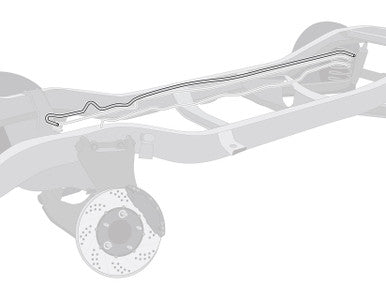The Right Stuff 1964-65 Belvedere/Coronet, Pre-Bent Stainless Steel Front To Rear Fuel Line - (RGL6402S)