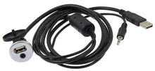 Retrosound Auxiliary USB Port; 53" Extension Cable & 3.5mm Auxiliary Input; Chrome